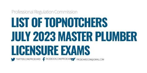 master plumber july 2023 result|TOPNOTCHERS: July 2023 Master Plumber Licensure Exam .